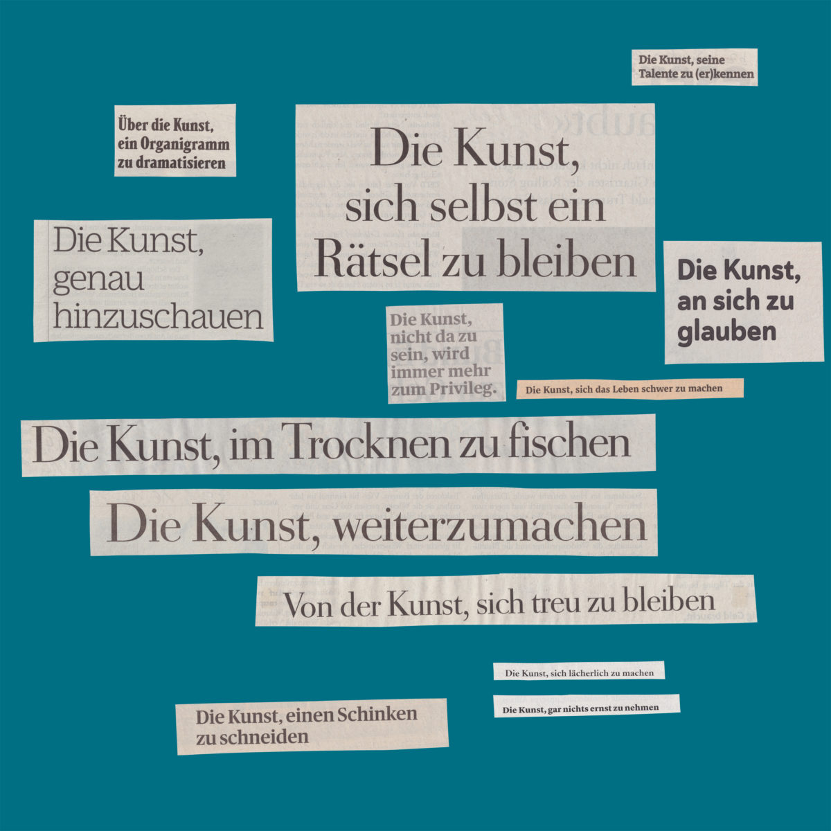 Wandgestaltung "Die Kunst, ...", Museumsquartier Wien, Q21 Schauräume, 2022